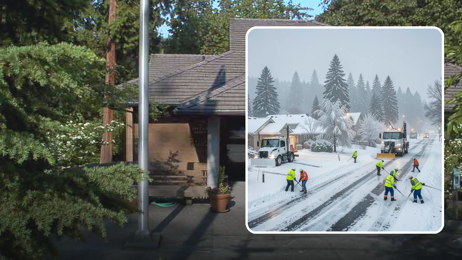 Winter Storm Cleanup in Yarrow Point, King County, WA - After a winter storm passes, we handle the full cleanup so your driveway, lot, and walkways are clear and safe again.
