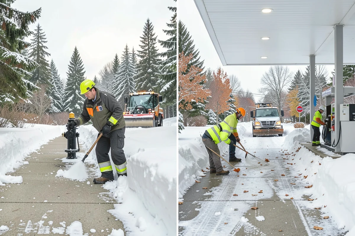 Winter Storm Cleanup in Yarrow Point, King County, WA - Assess the property for berms, ice, and missed areas