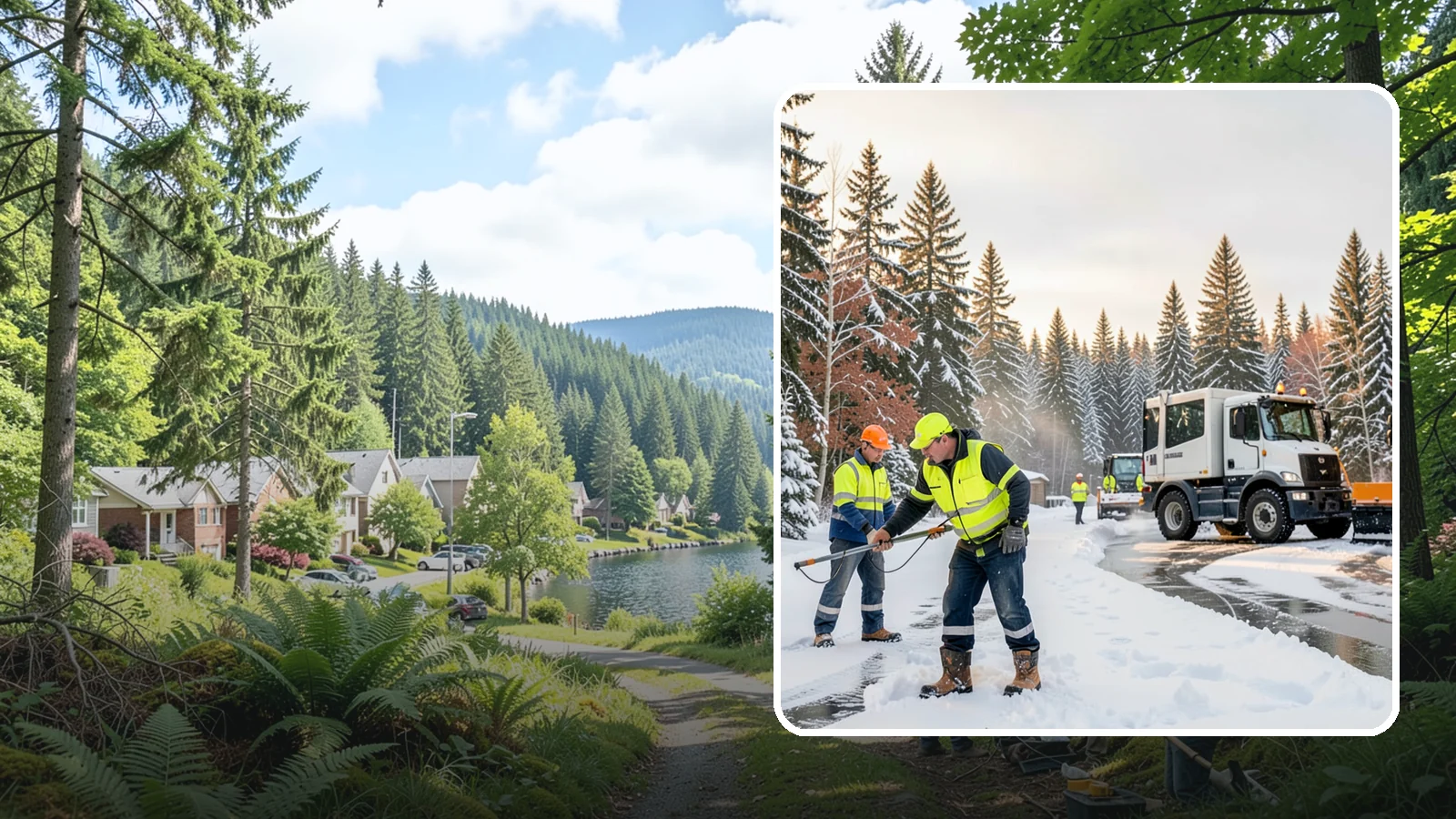 Winter Weather Consulting in Lake Forest Park, King County, WA - We help Western Washington property owners plan for winter with site assessments, response strategies, and budgets tailored to...
