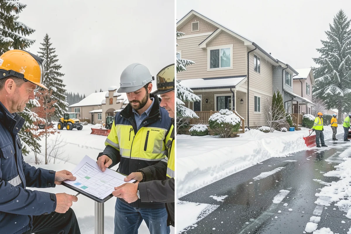 Winter Weather Consulting in Stanwood, Snohomish County, WA - Conduct an on-site assessment of drainage, traffic, and risk points