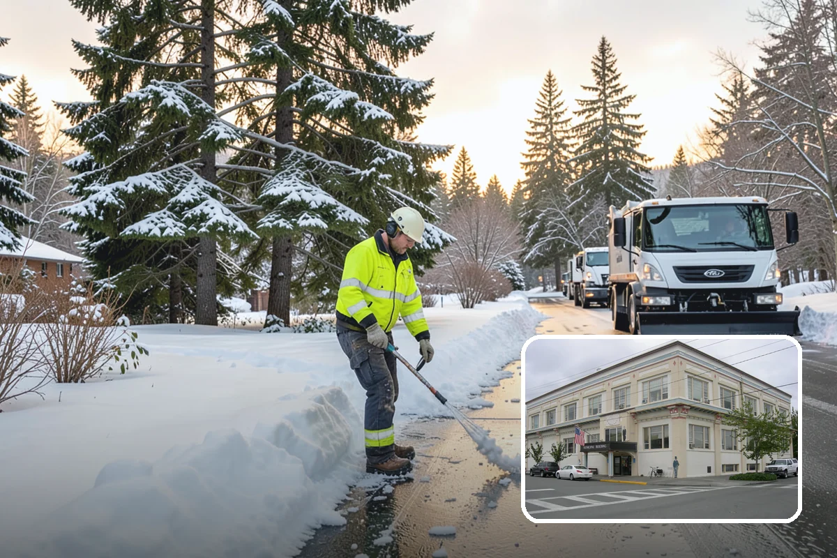 Zero-Tolerance Snow Service in Anacortes, Skagit County, WA - Surfaces held bare throughout the entire storm