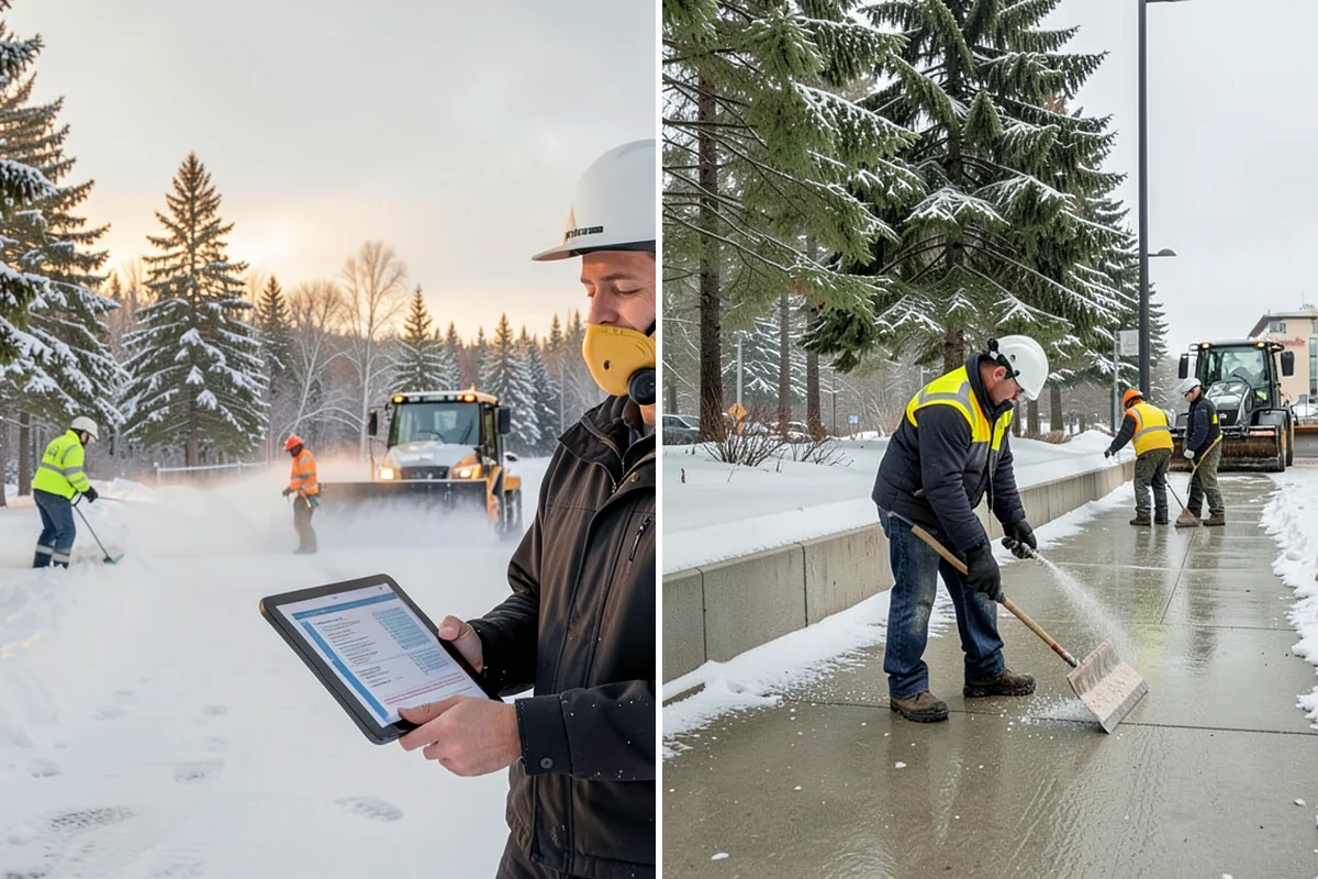 Zero-Tolerance Snow Service in Arlington, Snohomish County, WA - We map your highest-risk zones and set a bare-pavement standard