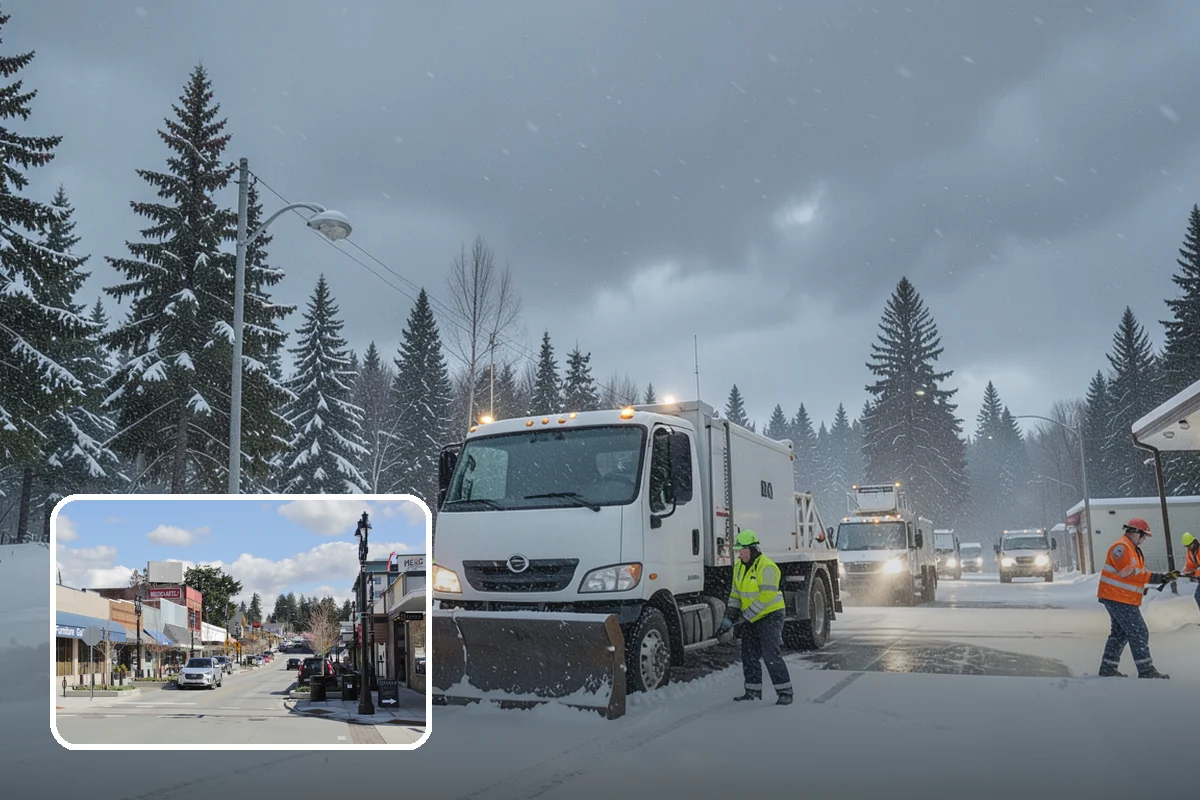 Zero-Tolerance Snow Service in Bothell, King County, WA - Surfaces held bare throughout the entire storm