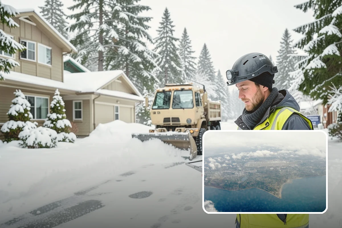 Zero-Tolerance Snow Service in Burien, King County, WA - Surfaces held bare throughout the entire storm