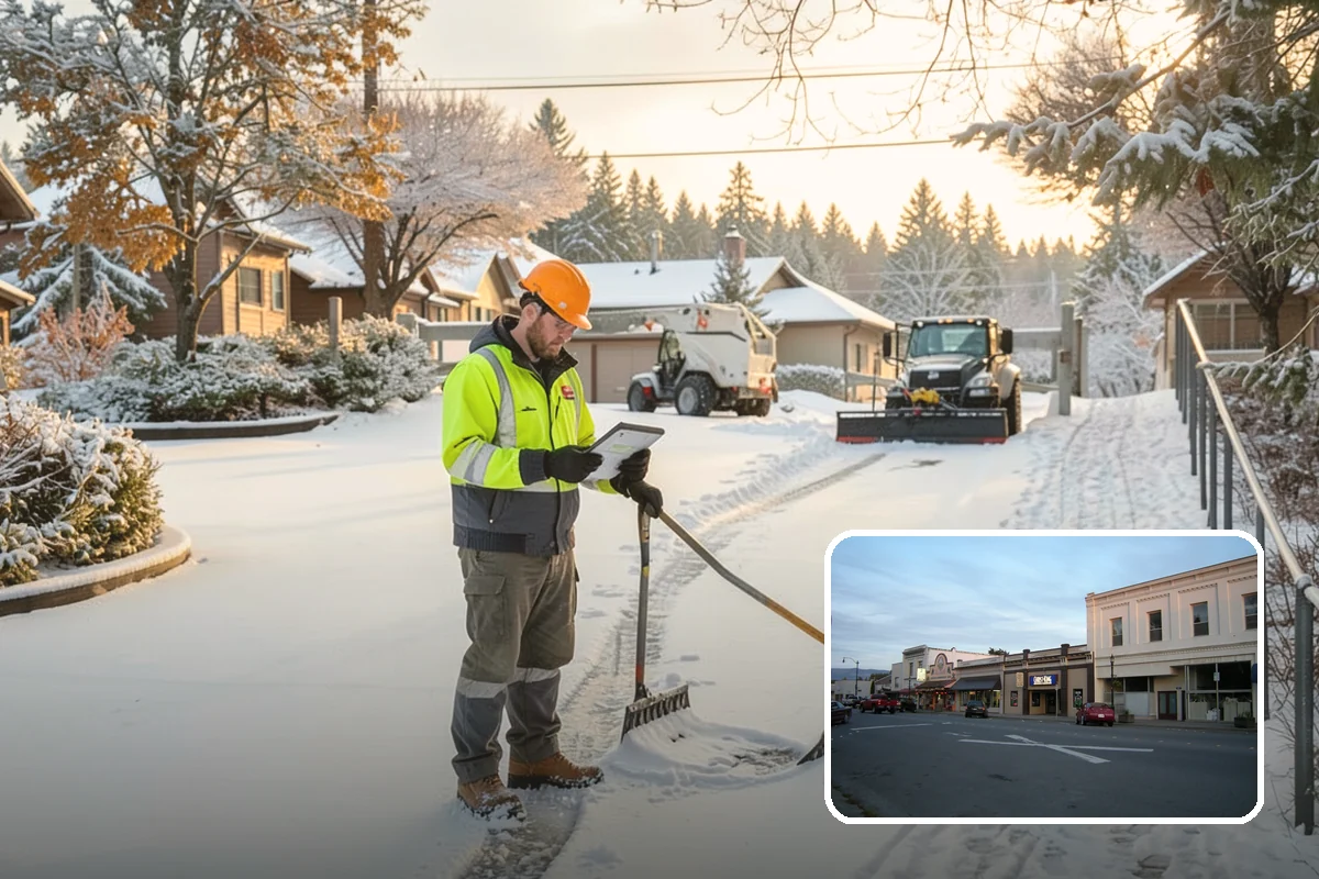 Zero-Tolerance Snow Service in Burlington, Skagit County, WA - Surfaces held bare throughout the entire storm