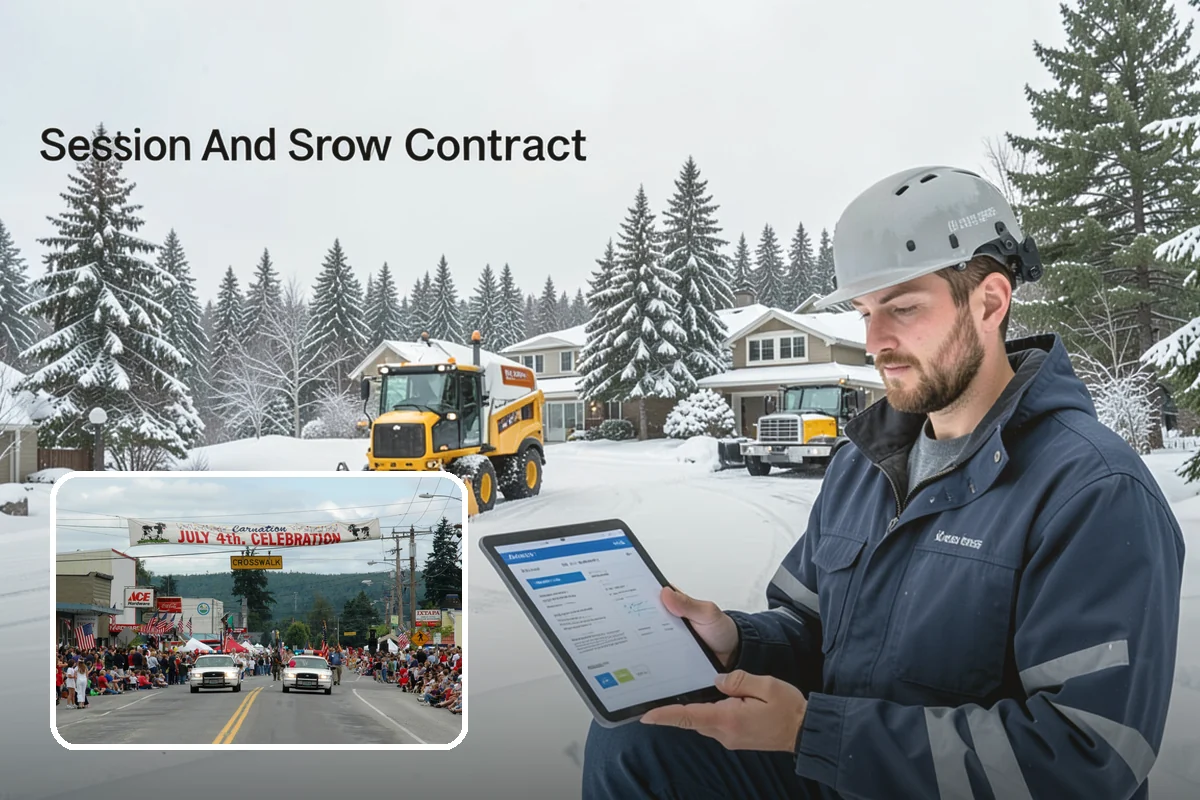 Zero-Tolerance Snow Service in Carnation, King County, WA - Surfaces held bare throughout the entire storm