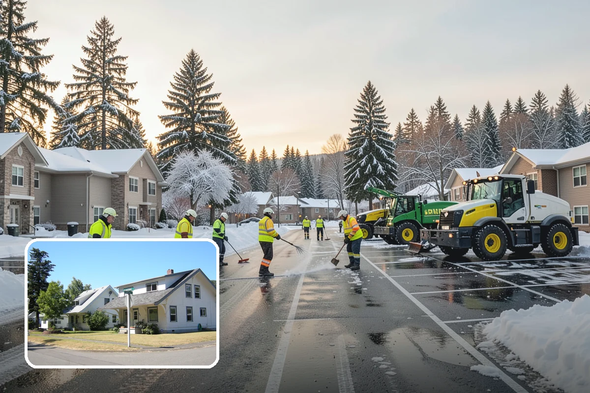 Zero-Tolerance Snow Service in DuPont, Pierce County, WA - Surfaces held bare throughout the entire storm