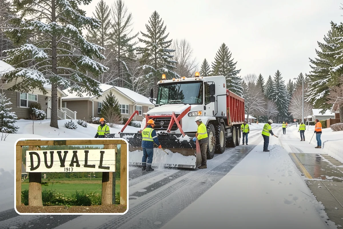 Zero-Tolerance Snow Service in Duvall, King County, WA - Surfaces held bare throughout the entire storm