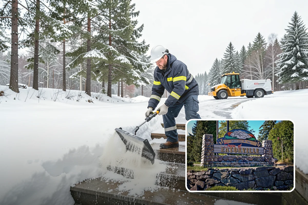 Zero-Tolerance Snow Service in Eatonville, Pierce County, WA - Surfaces held bare throughout the entire storm