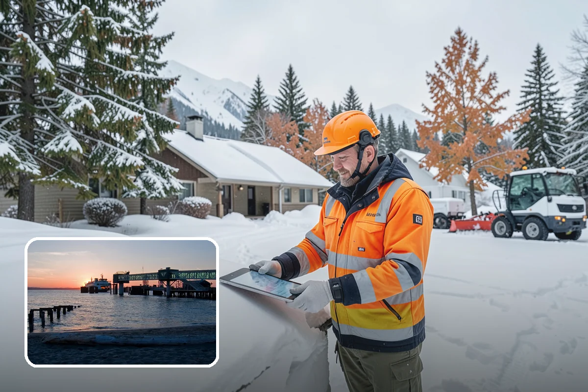 Zero-Tolerance Snow Service in Edmonds, Snohomish County, WA - Surfaces held bare throughout the entire storm