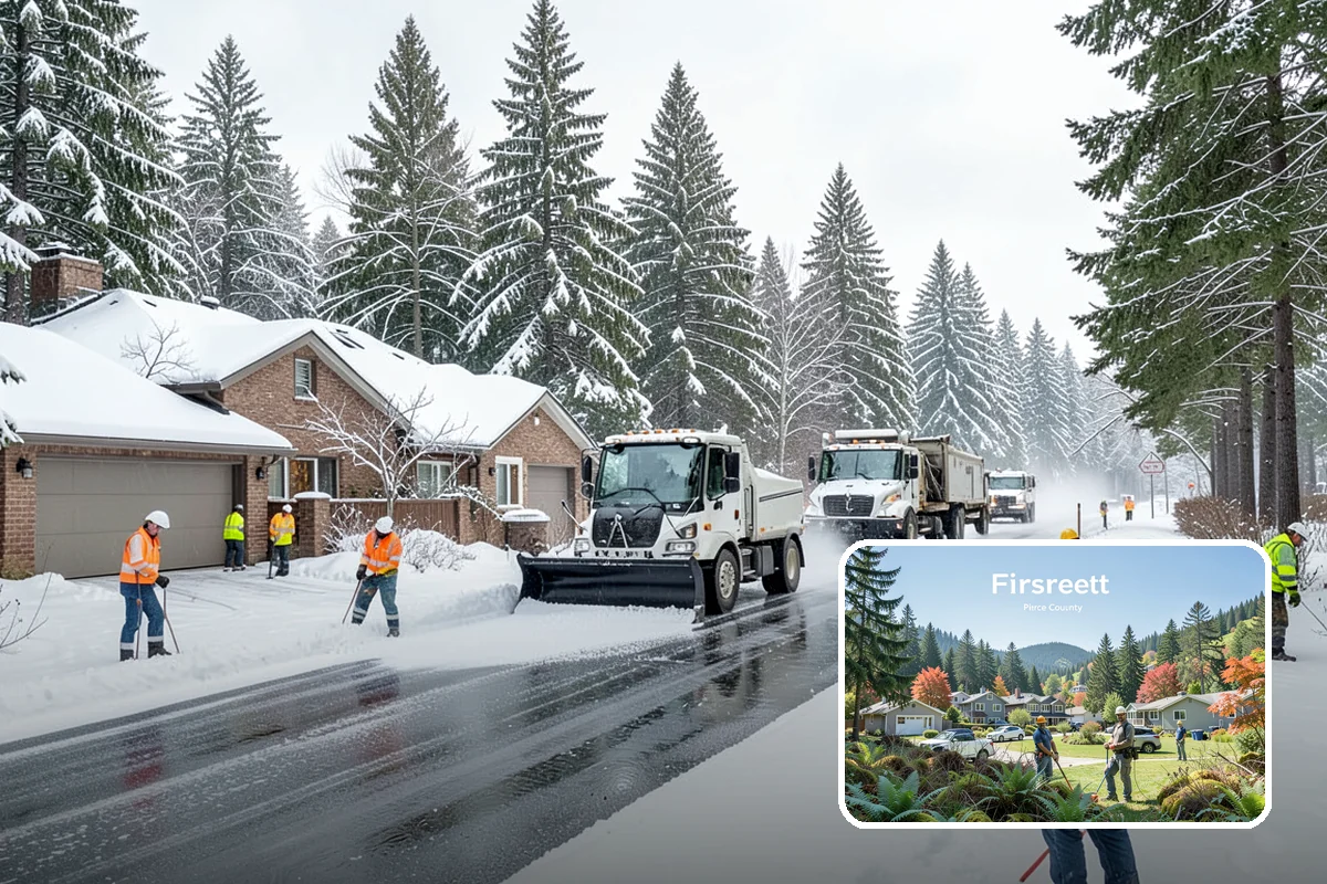 Zero-Tolerance Snow Service in Fircrest, Pierce County, WA - Surfaces held bare throughout the entire storm