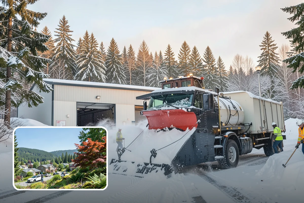 Zero-Tolerance Snow Service in Index, Snohomish County, WA - Surfaces held bare throughout the entire storm