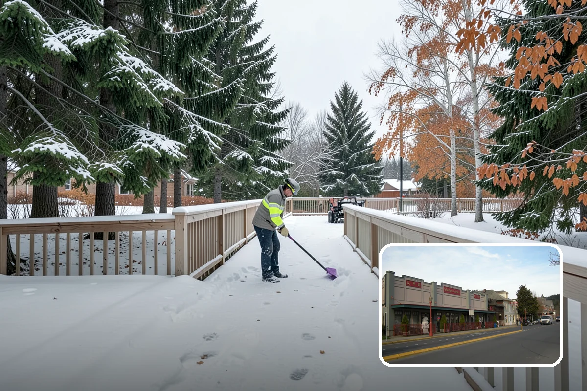 Zero-Tolerance Snow Service in Issaquah, King County, WA - Surfaces held bare throughout the entire storm