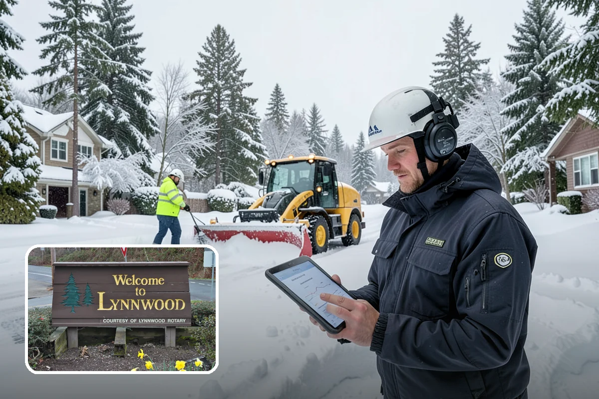 Zero-Tolerance Snow Service in Lynnwood, Snohomish County, WA - Surfaces held bare throughout the entire storm