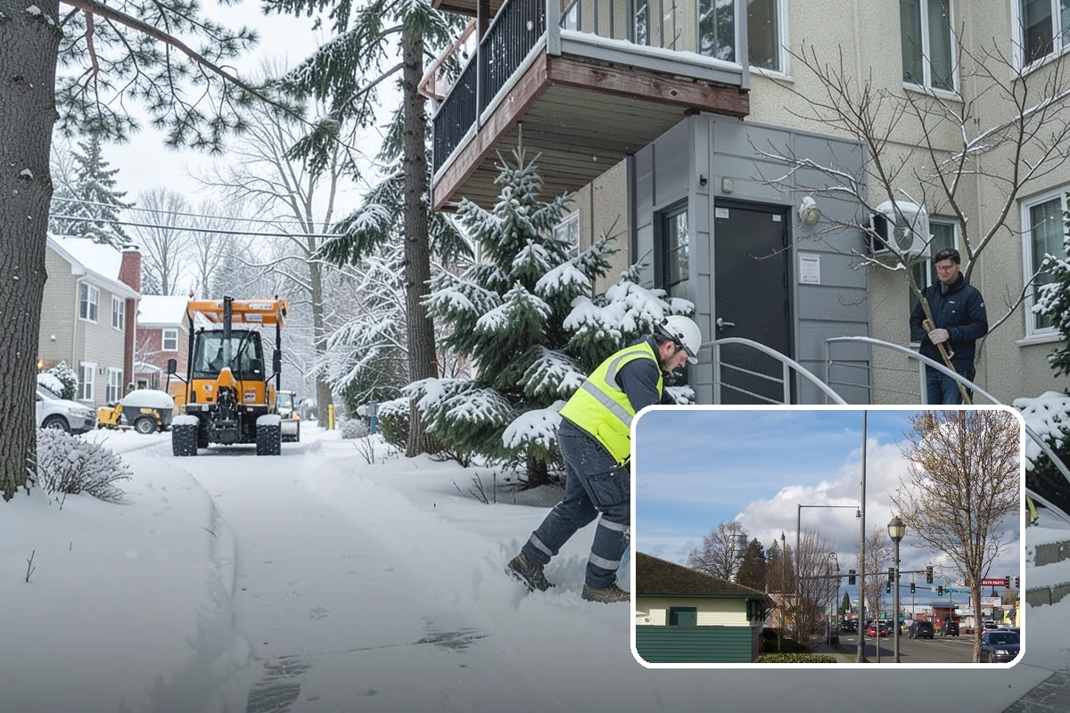 Zero-Tolerance Snow Service in Marysville, Snohomish County, WA - Surfaces held bare throughout the entire storm