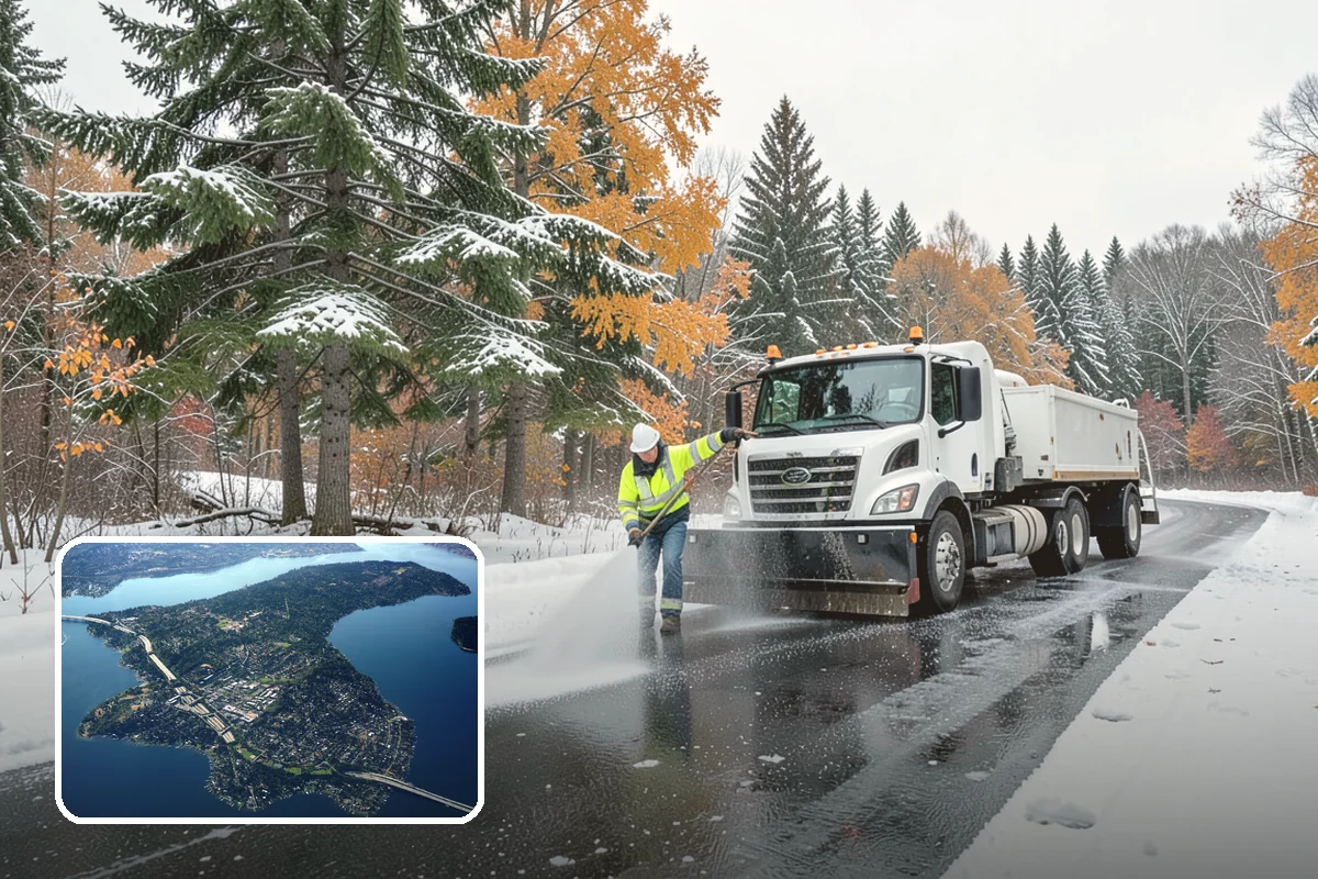 Zero-Tolerance Snow Service in Mercer Island, King County, WA - Surfaces held bare throughout the entire storm