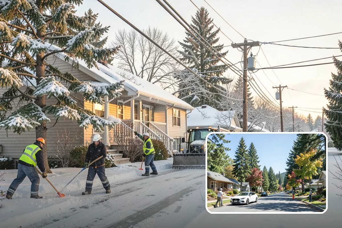 Zero-Tolerance Snow Service in Orting, Pierce County, WA - Surfaces held bare throughout the entire storm