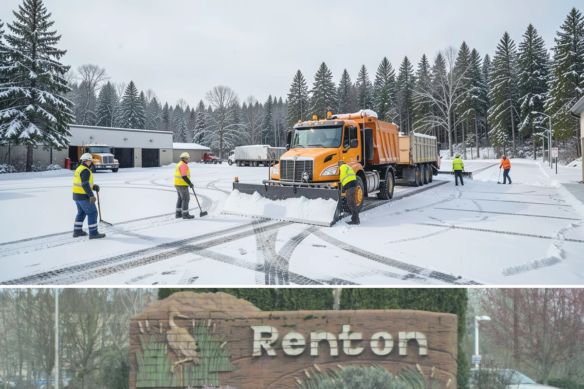 Zero-Tolerance Snow Service in Renton, King County, WA - Contracts are arranged before winter begins, typically by early November, to guarantee crew availability for every event.