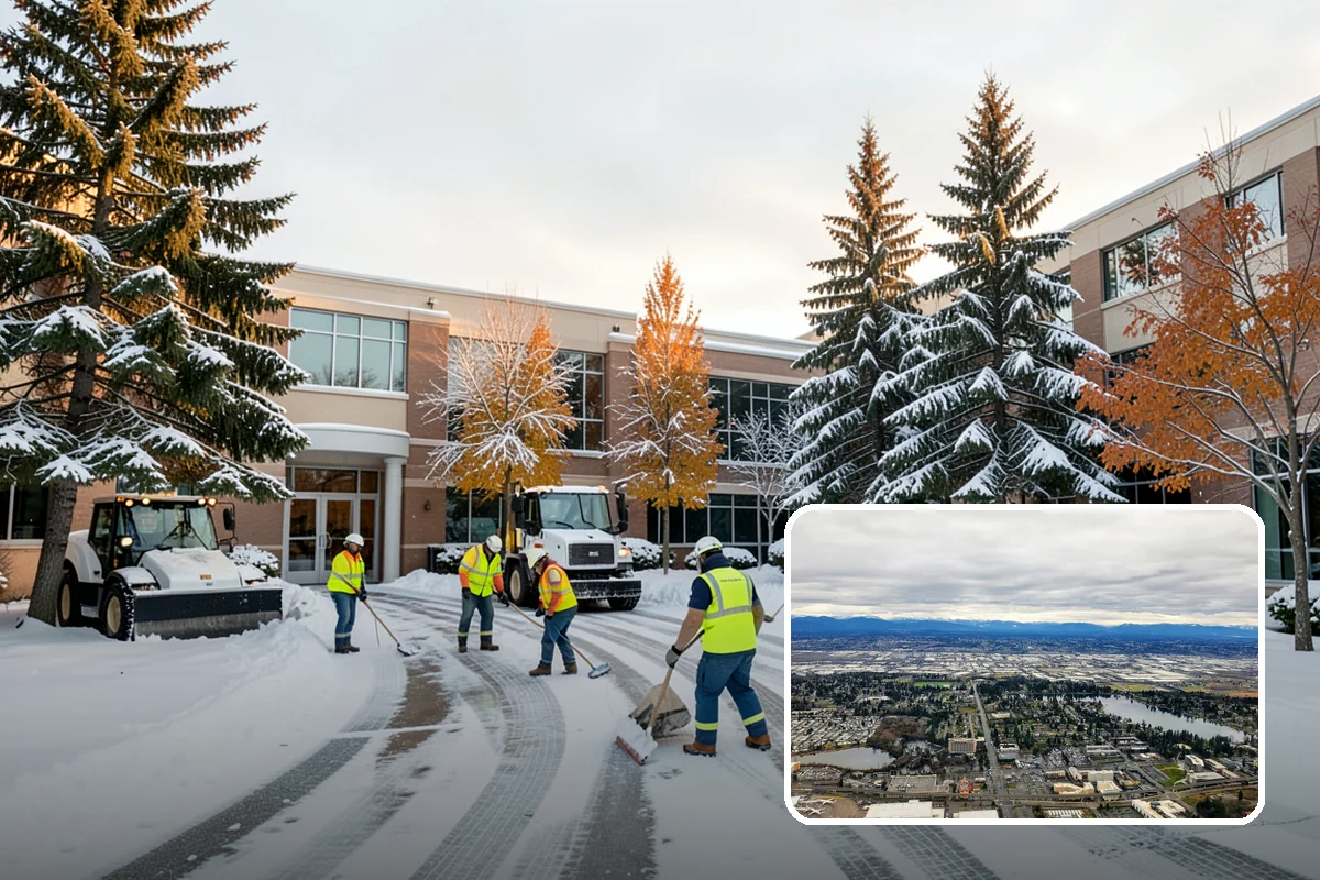 Zero-Tolerance Snow Service in SeaTac, King County, WA - Surfaces held bare throughout the entire storm