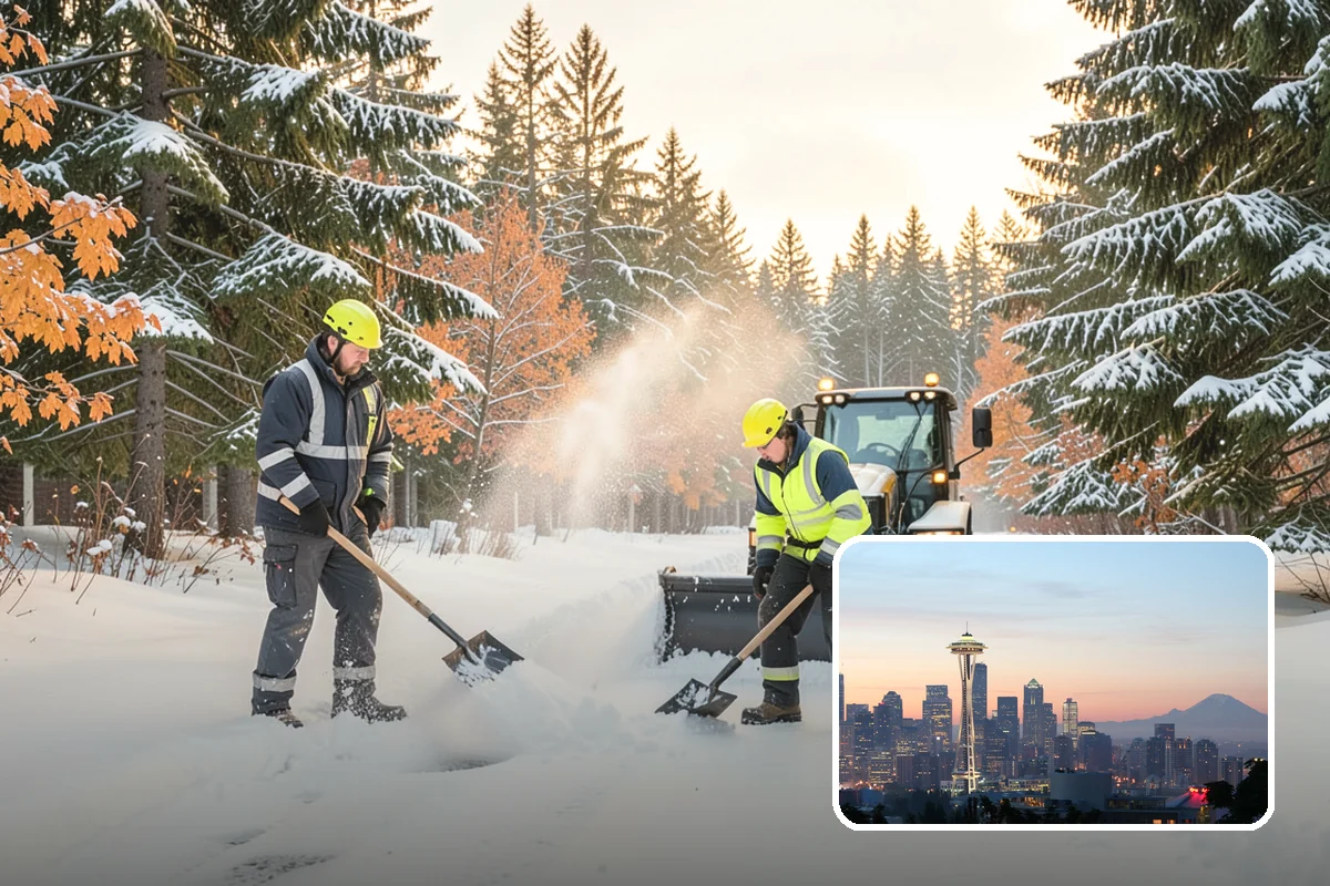 Zero-Tolerance Snow Service in Seattle, King County, WA - Surfaces held bare throughout the entire storm