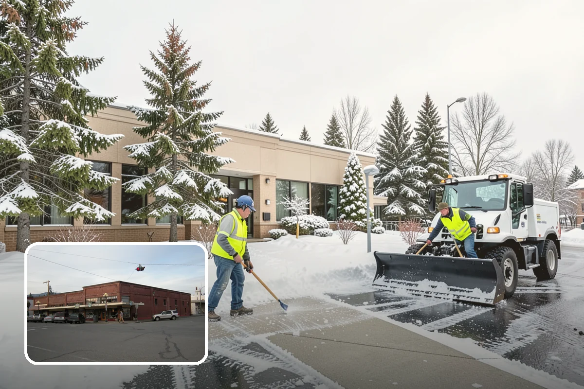 Zero-Tolerance Snow Service in Sedro-Woolley, Skagit County, WA - Surfaces held bare throughout the entire storm