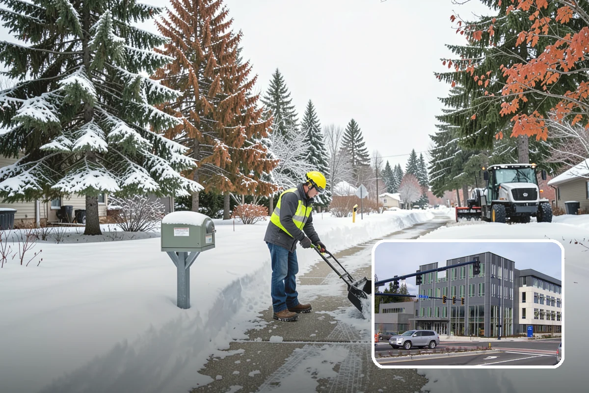 Zero-Tolerance Snow Service in Shoreline, King County, WA - Surfaces held bare throughout the entire storm