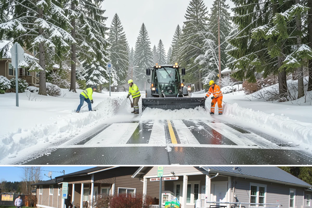 Zero-Tolerance Snow Service in South Prairie, Pierce County, WA - Contracts are arranged before winter begins, typically by early November, to guarantee crew availability for every event.