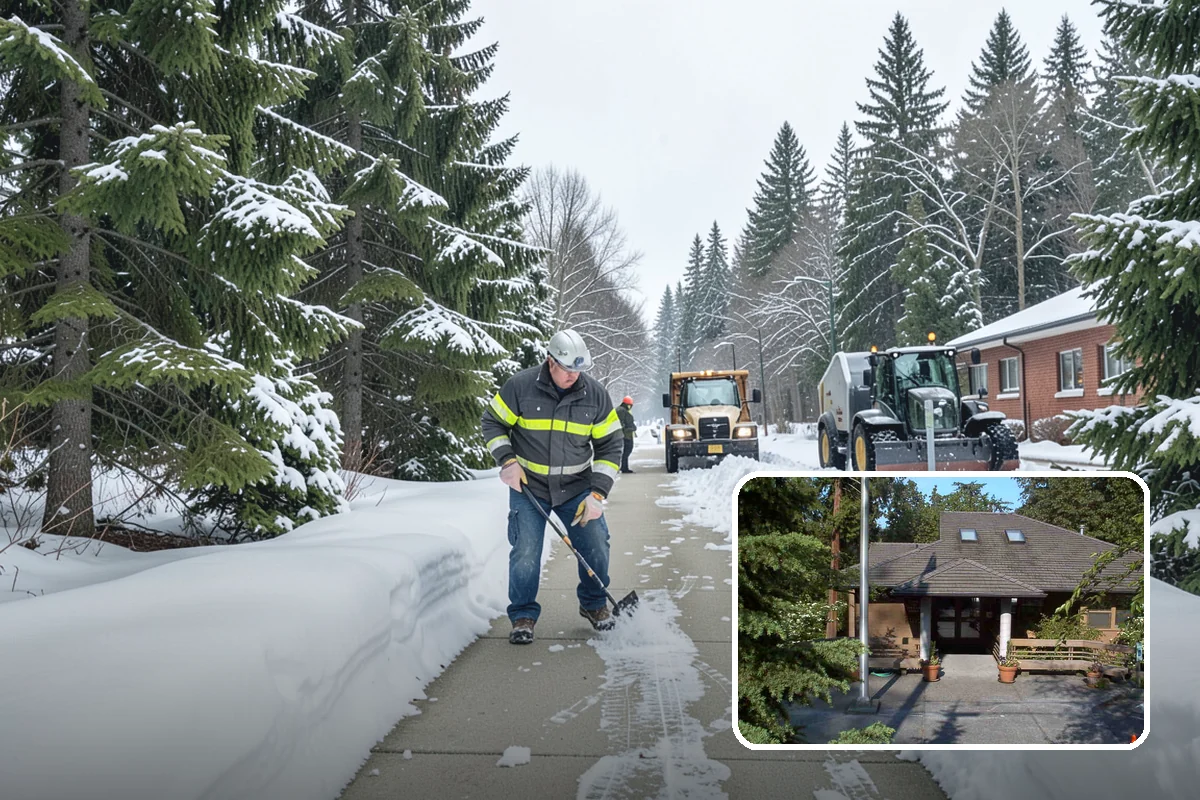 Zero-Tolerance Snow Service in Yarrow Point, King County, WA - Surfaces held bare throughout the entire storm