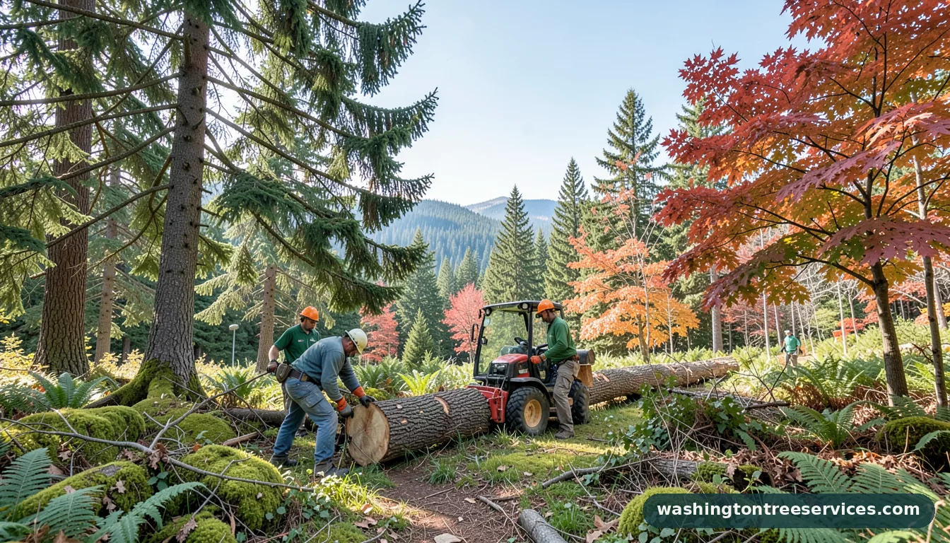 3 cut method - professional tree service in Washington