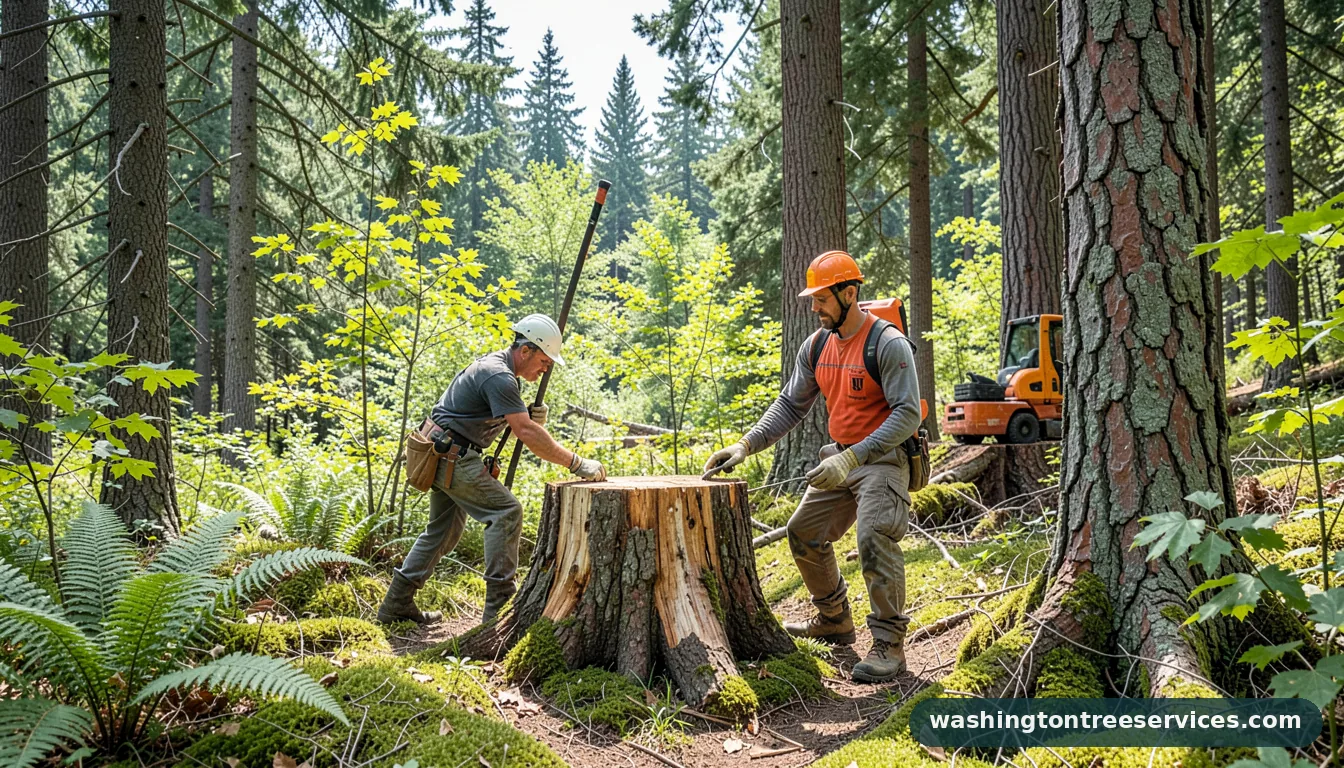 ace hardware stump remover - tree service equipment and crew in Washington