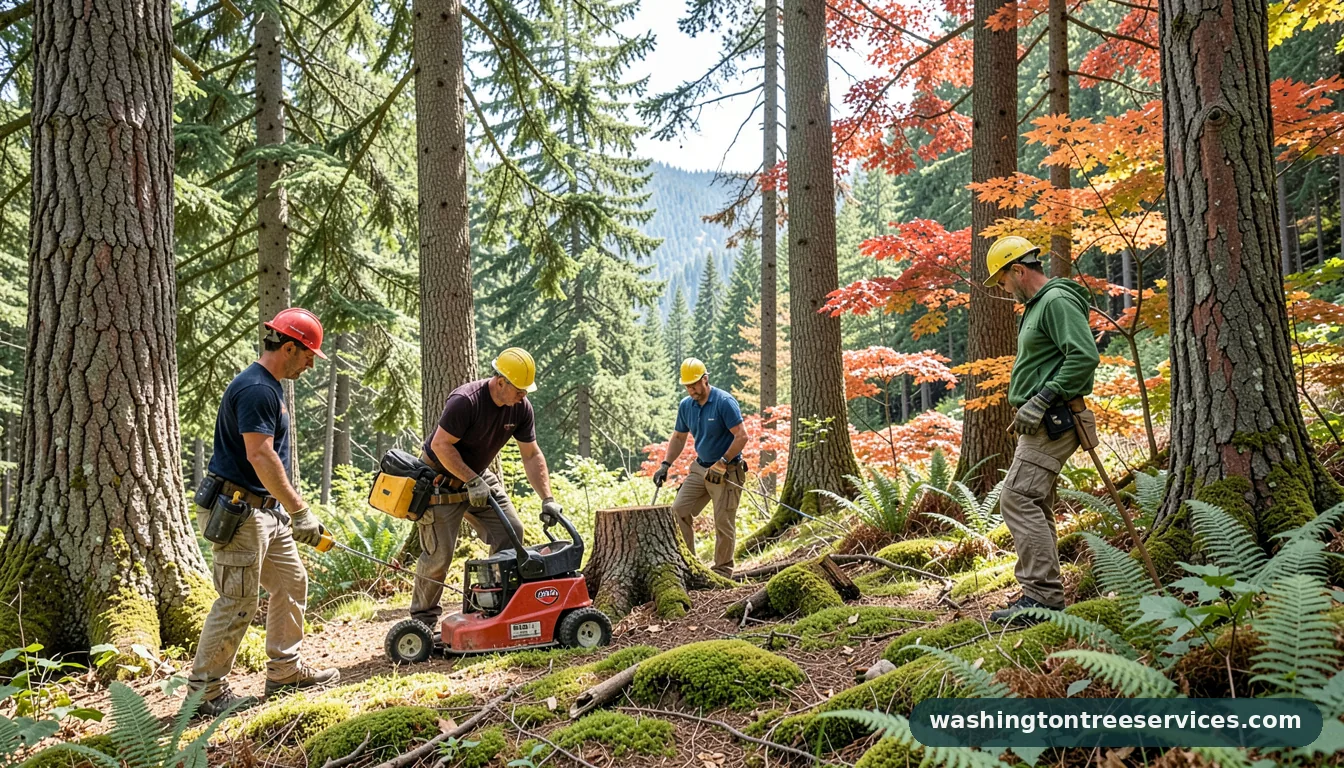 ace hardware stump remover - completed tree work by Washington Tree Services