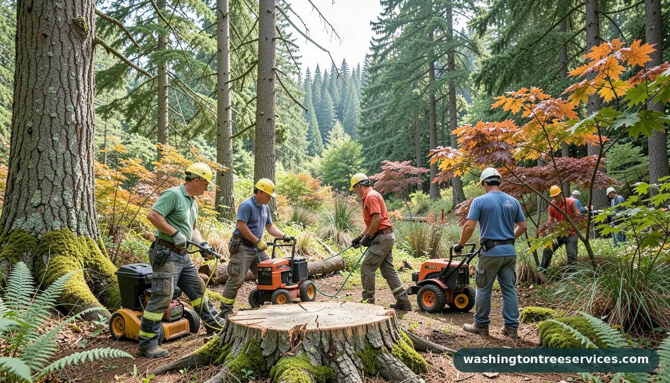 affordable stump grinding - professional tree service in Washington