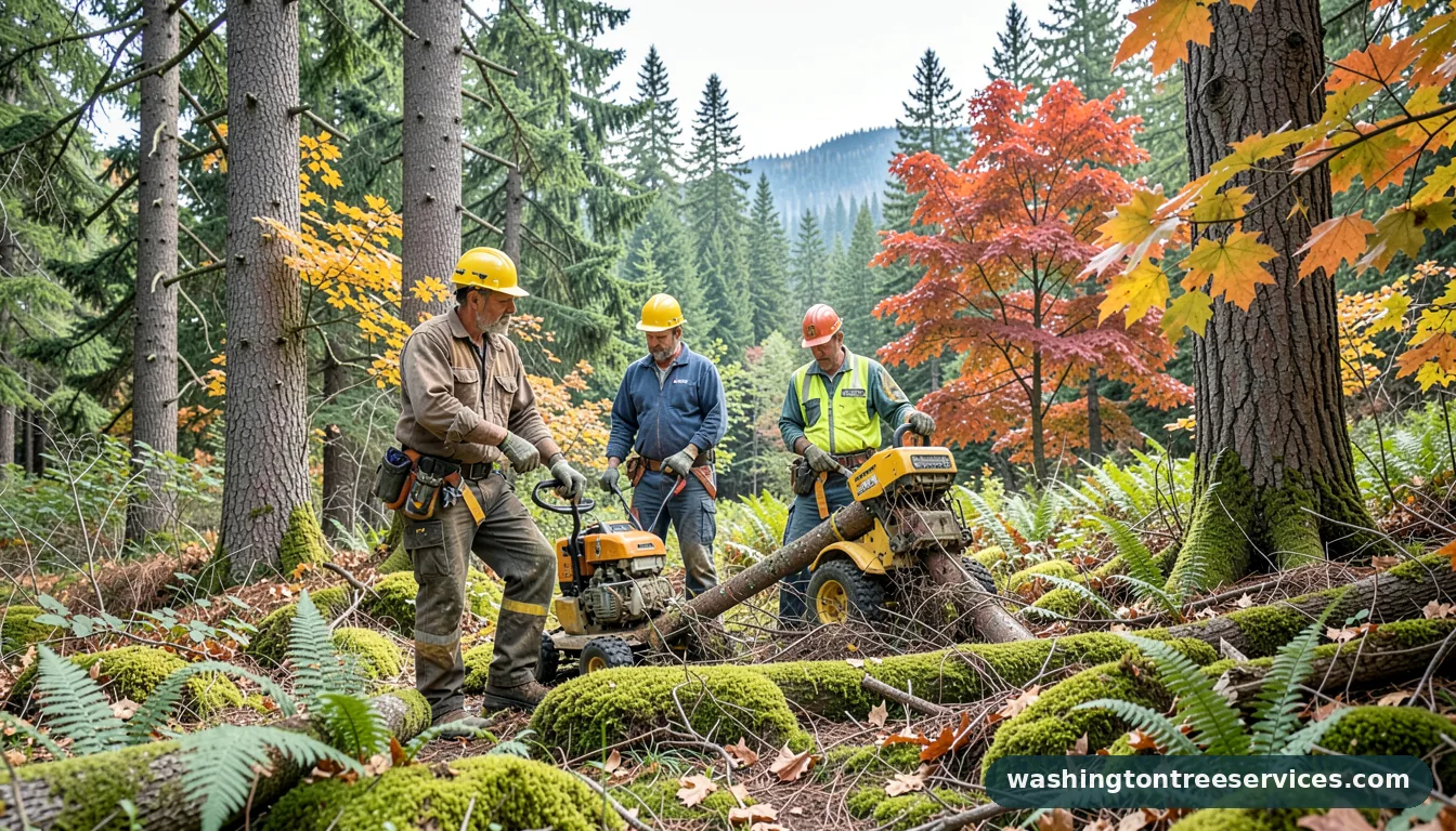 affordable tree service near me - completed tree work by Washington Tree Services