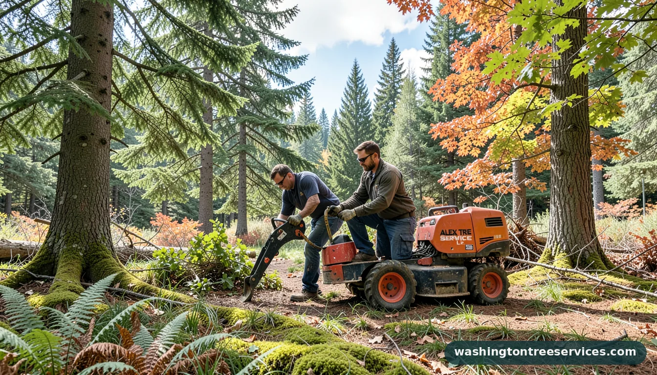 Certified arborists handling alex tree service llc in Washington alex tree service llc - certified arborists at work in Washington