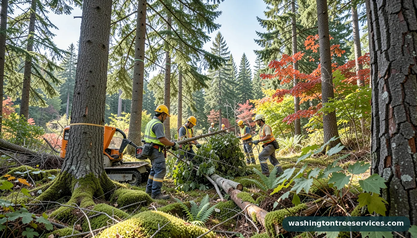 alex tree service reviews - tree service equipment and crew in Washington