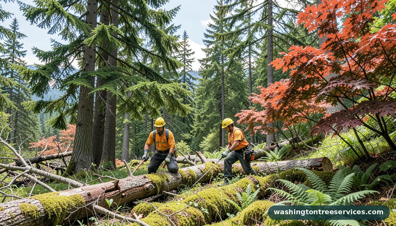 apex tree service - certified arborists at work in Washington