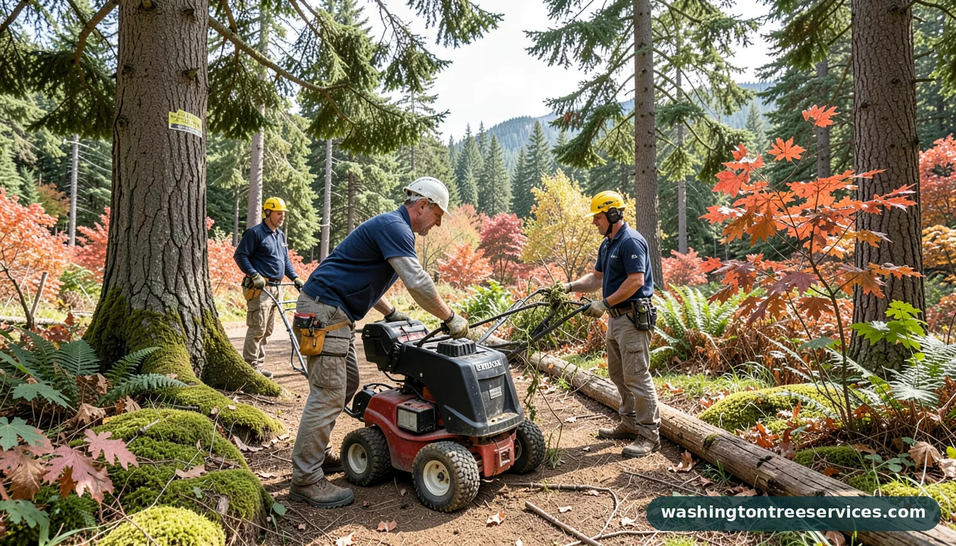 Professional equipment for arbor barber in Washington arbor barber - tree service equipment and crew in Washington