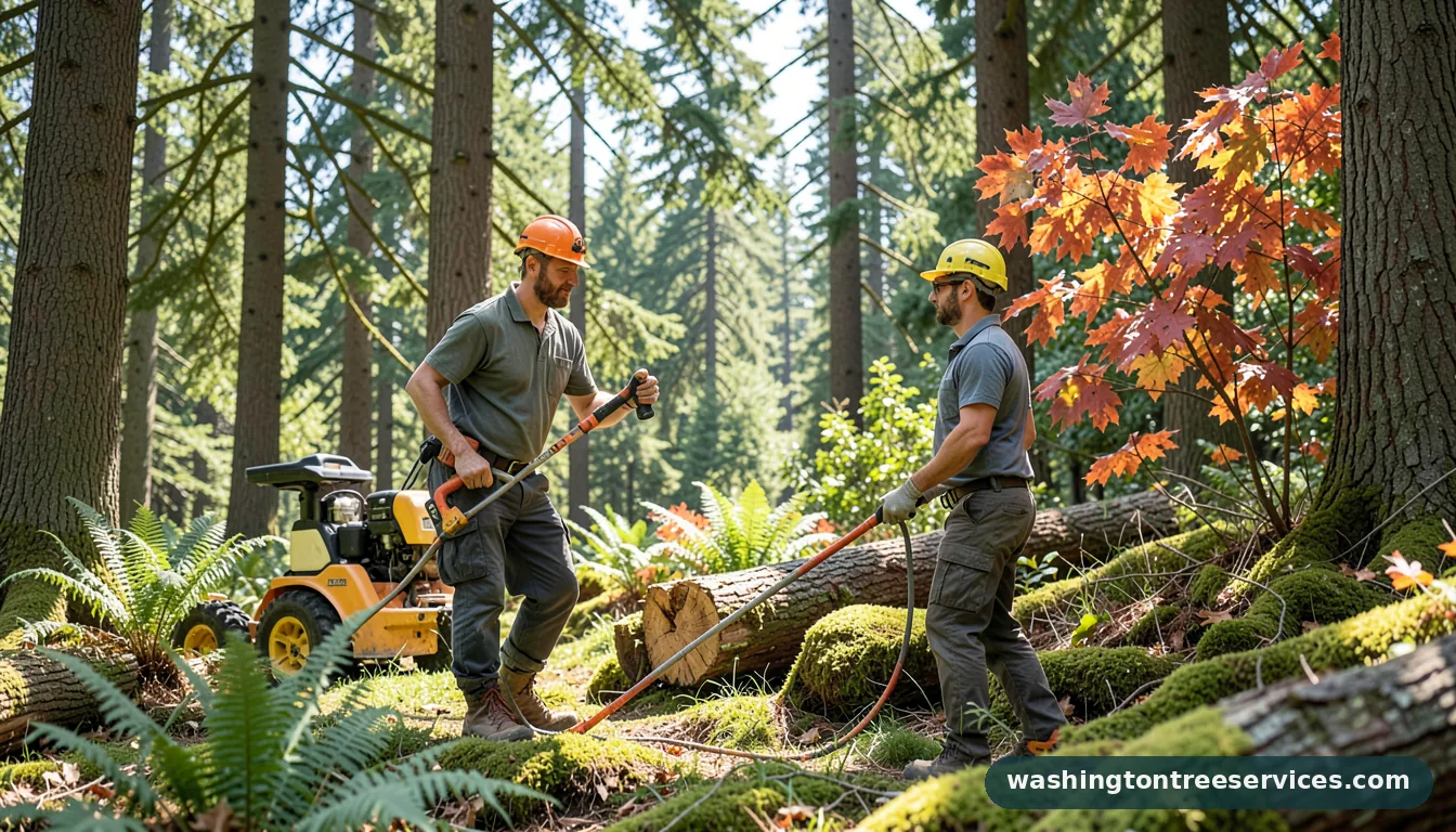 Completed arbor barber project by Washington Tree Services arbor barber - completed tree work by Washington Tree Services