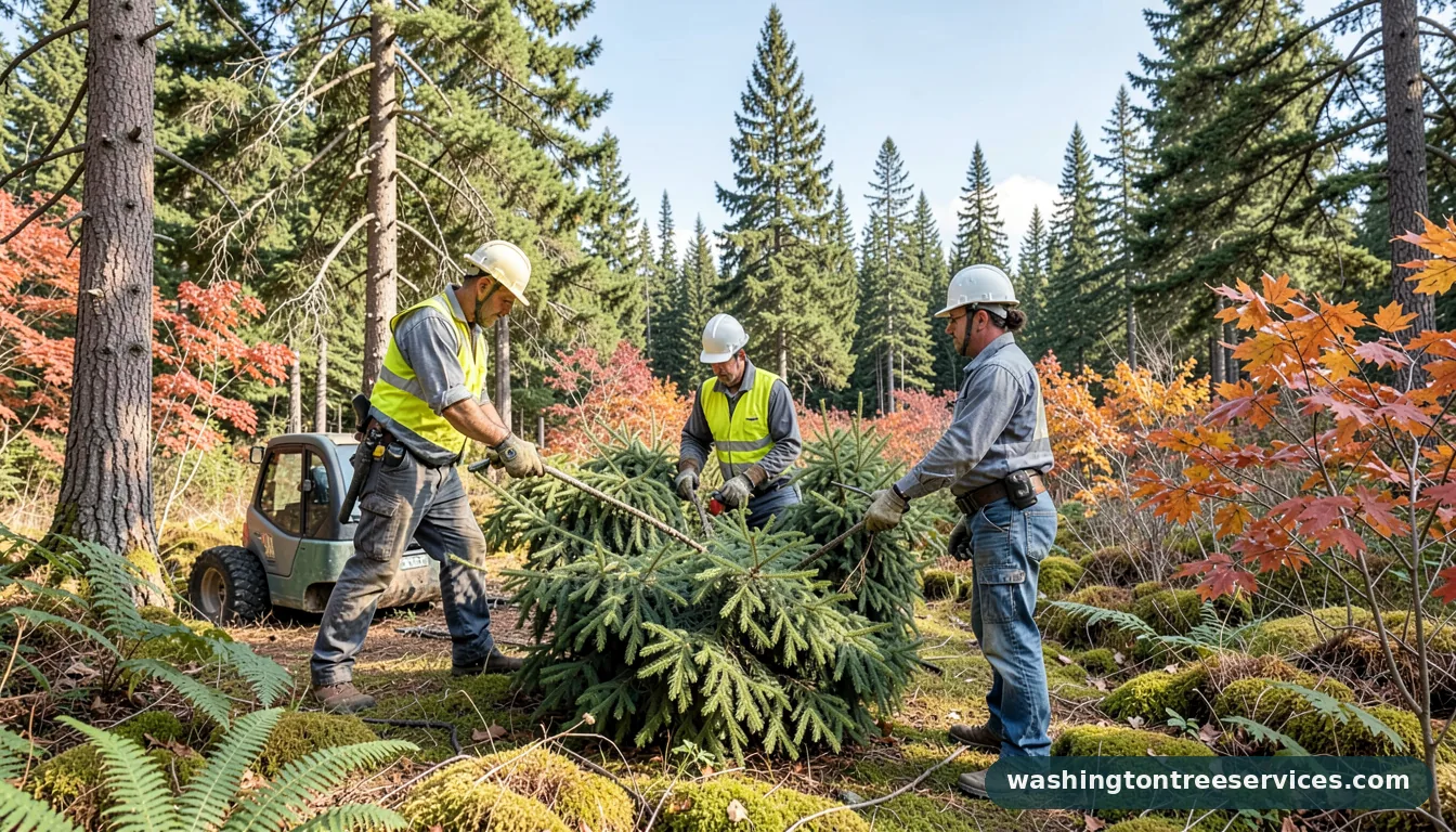 arbor vitae browning - tree service equipment and crew in Washington