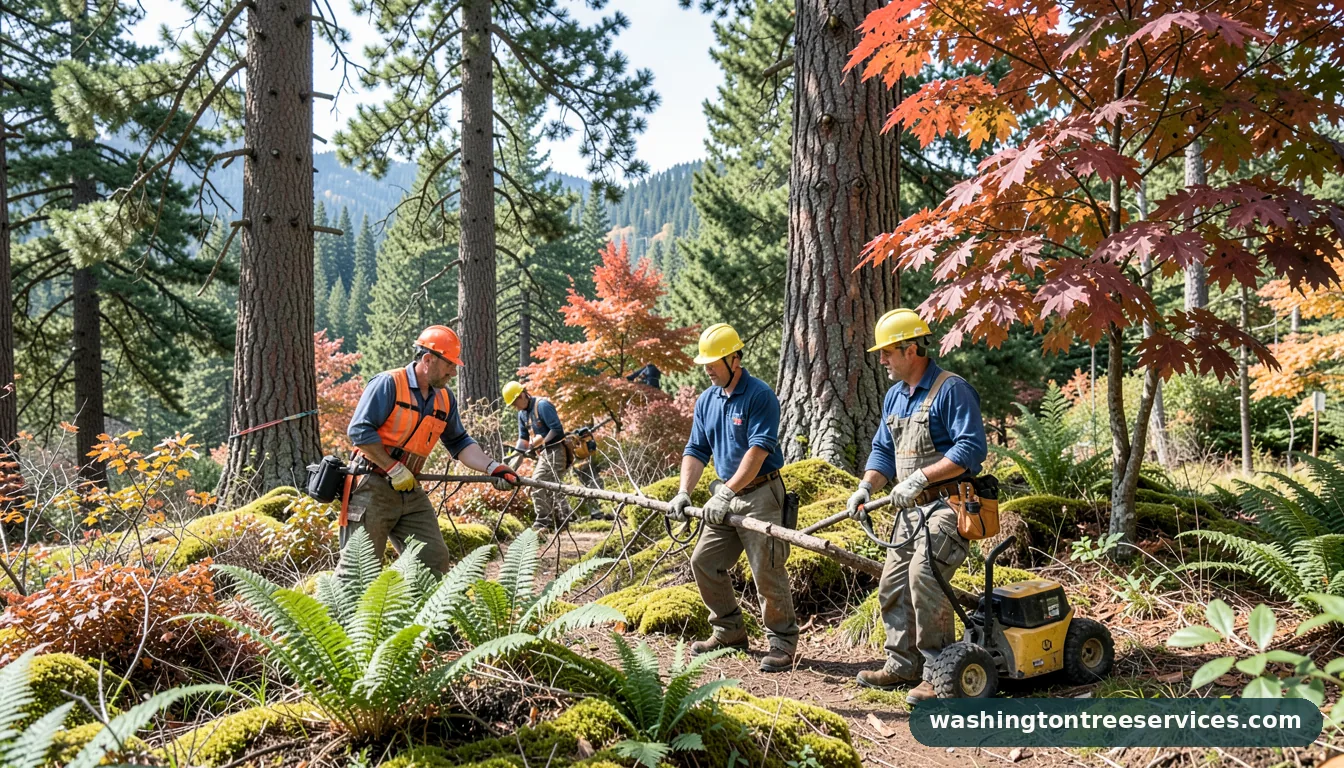 arborist bellevue wa - completed tree work by Washington Tree Services