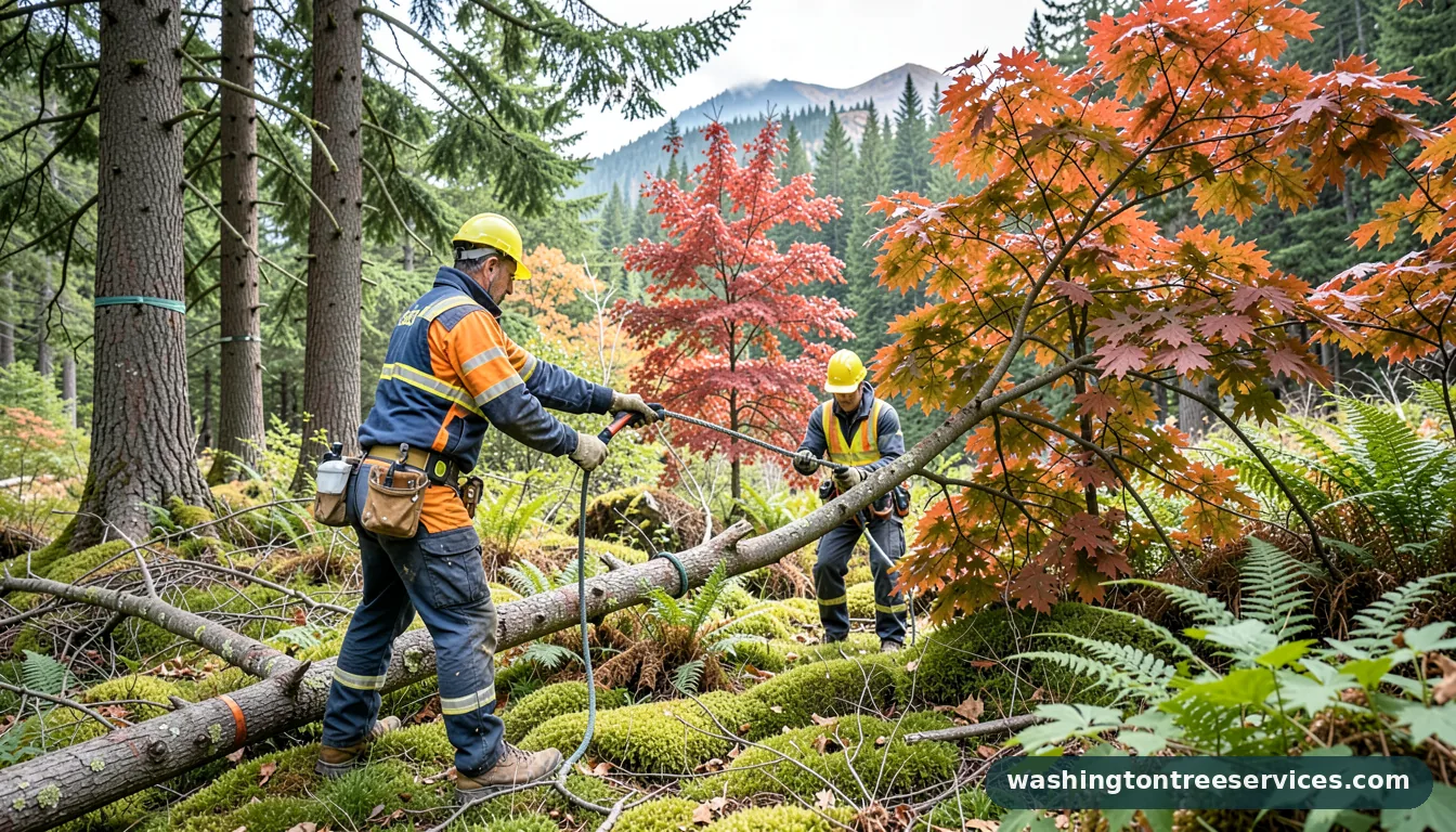 arborist bothell - tree service equipment and crew in Washington