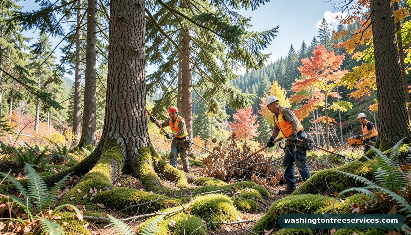 arborist consultant near me - tree service equipment and crew in Washington