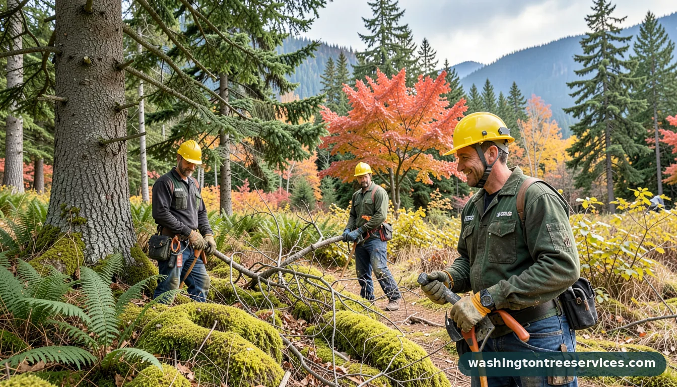 arborist consultant near me - completed tree work by Washington Tree Services
