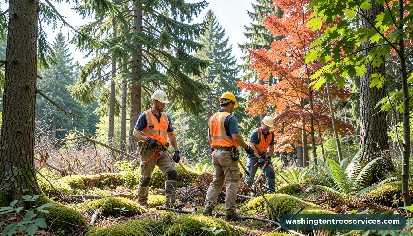 Completed arborist edmonds wa project by Washington Tree Services arborist edmonds wa - completed tree work by Washington Tree Services