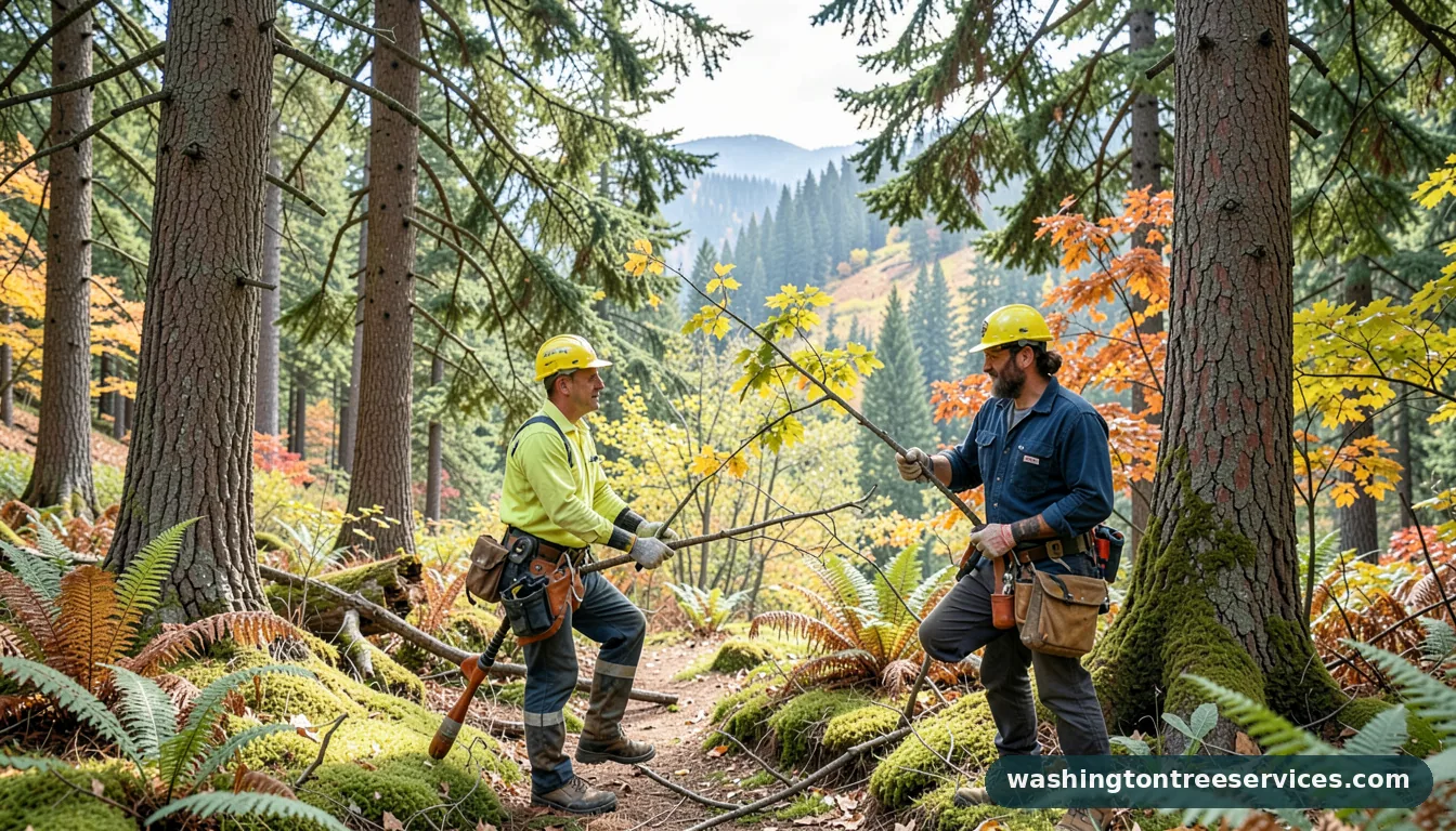 arborist everett wa - tree service equipment and crew in Washington