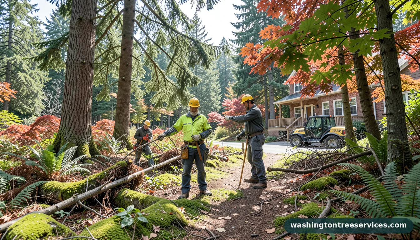 Completed arborist in seattle project by Washington Tree Services arborist in seattle - completed tree work by Washington Tree Services