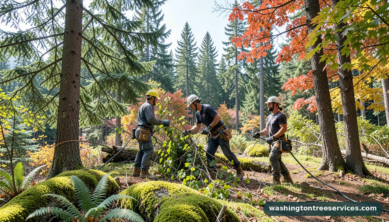 Completed arborist issaquah project by Washington Tree Services arborist issaquah - completed tree work by Washington Tree Services