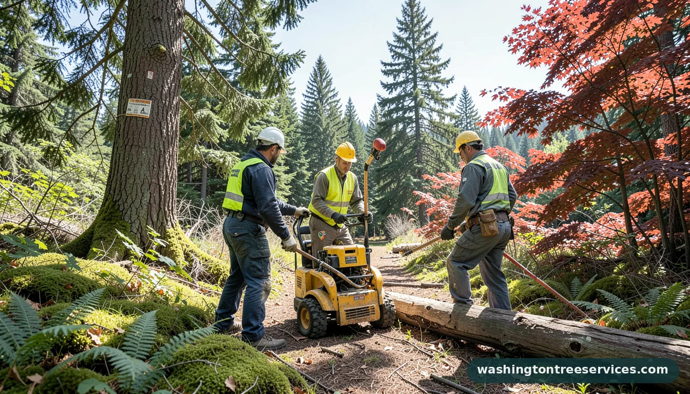 Professional equipment for arborist redmond wa in Washington arborist redmond wa - tree service equipment and crew in Washington