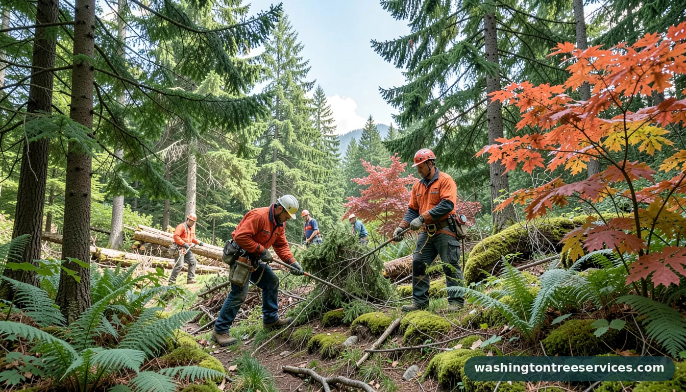 Completed arborist redmond wa project by Washington Tree Services arborist redmond wa - completed tree work by Washington Tree Services