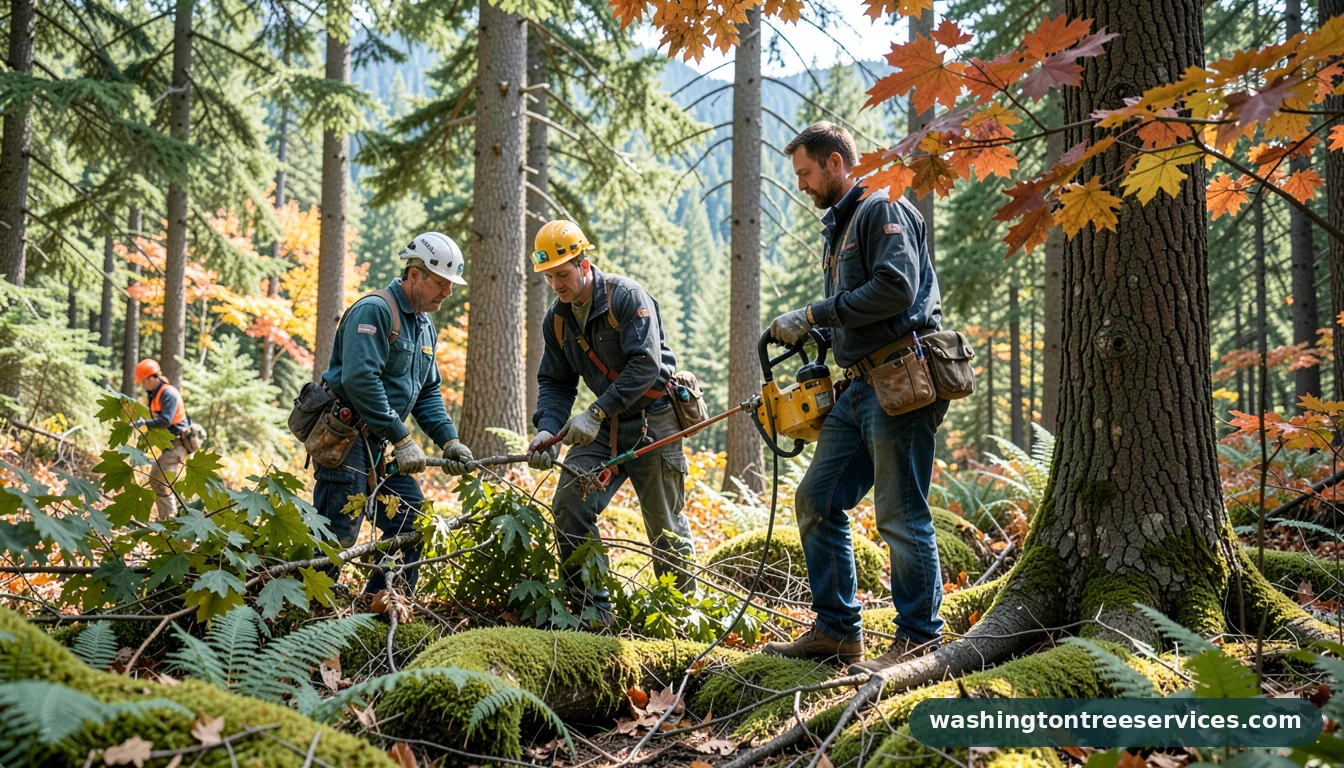 Completed arborist report project by Washington Tree Services arborist report - completed tree work by Washington Tree Services